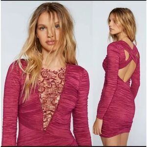 Free People Womens Look of Love Dress Size 6 Revenge Whimsigoth Cocktail  NWT‎